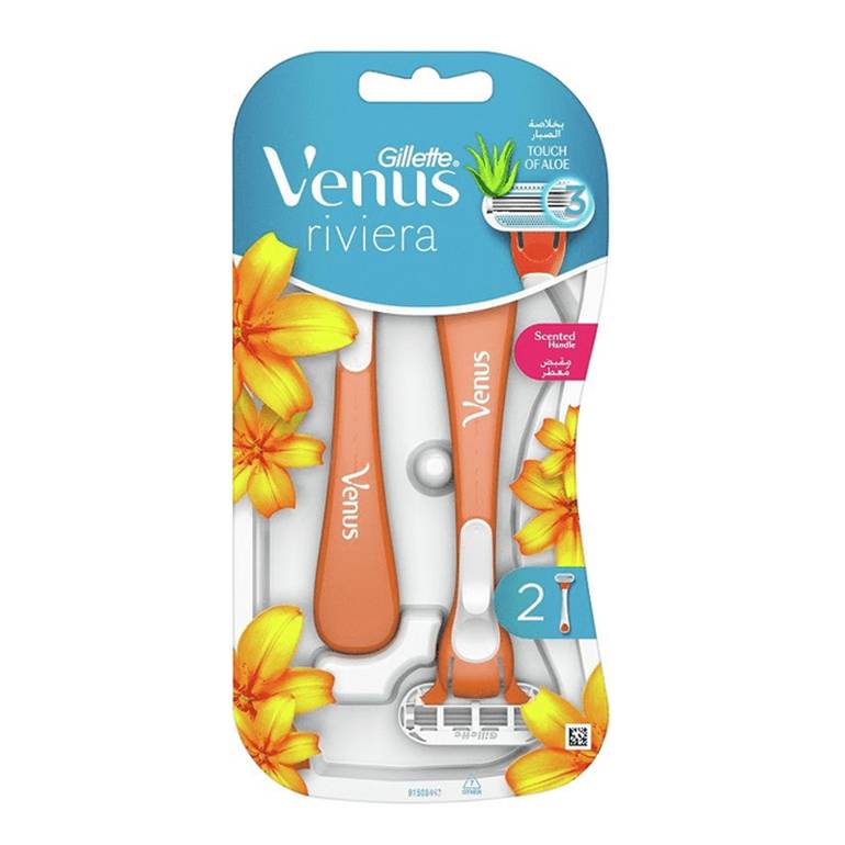 Gillette, razors, with aloe extract, with a scented handle, - 2 pieces